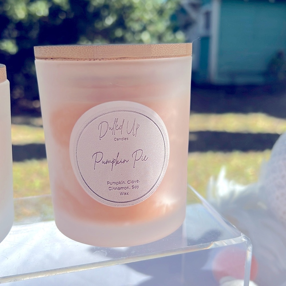 9oz DolledUp Candles- Pumpkin Pie Scented - Picture 2 of 2